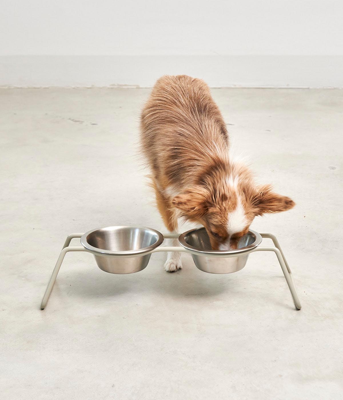 MiaCara Cena Dog Feeder With Stainless Steel Bowls