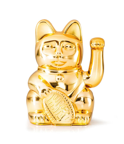Winkekatze Lucky Cat Classic Glossy Gold