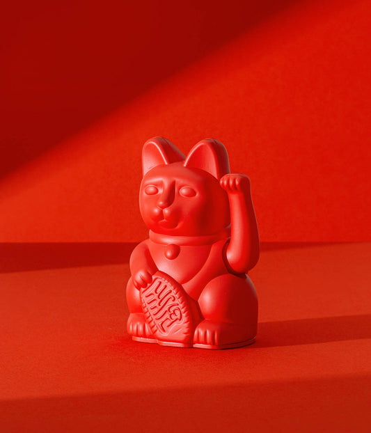 Winkekatze Lucky Cat Mini Red