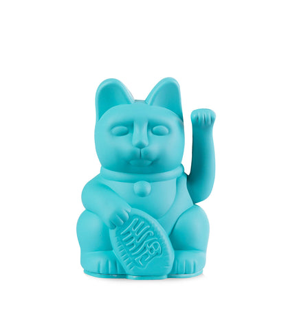 Winkekatze Lucky Cat Mini Turquoise