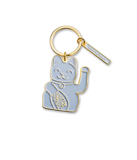 Porte-clés Lucky Cat Gris