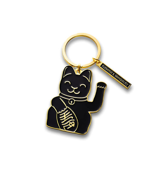 Porte-clés Lucky Cat Noir