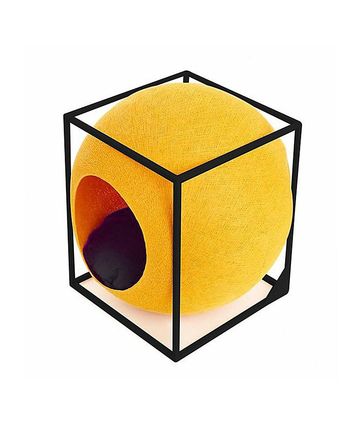 The Cube Katzenhöhle Gelb/Schwarz