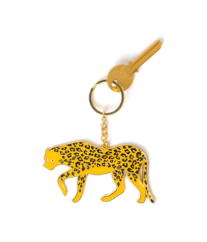 Porte-clés léopard surdimensionné