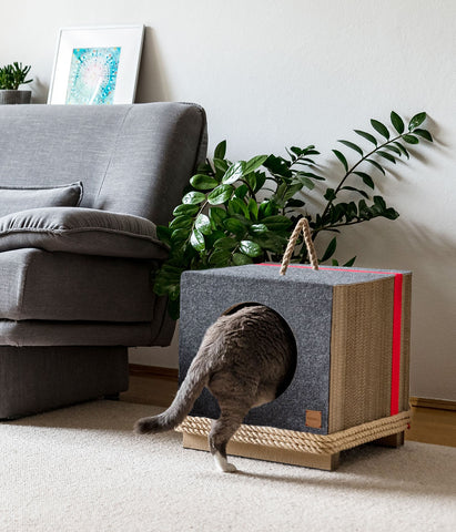 TULA Cat House Round With Rope