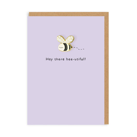 Bumblebee Pin & Greeting Card 1600