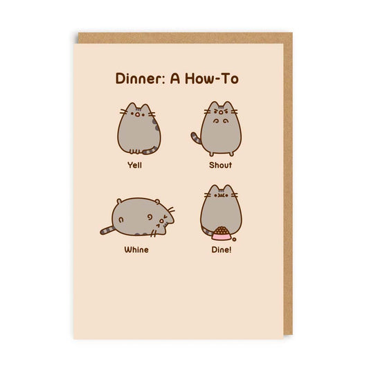Dinner: A How To Pusheen Greeting Card