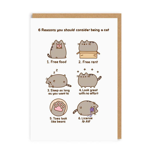 Reasons You Should Consider Being A Cat Pusheen Greeting Card 1080