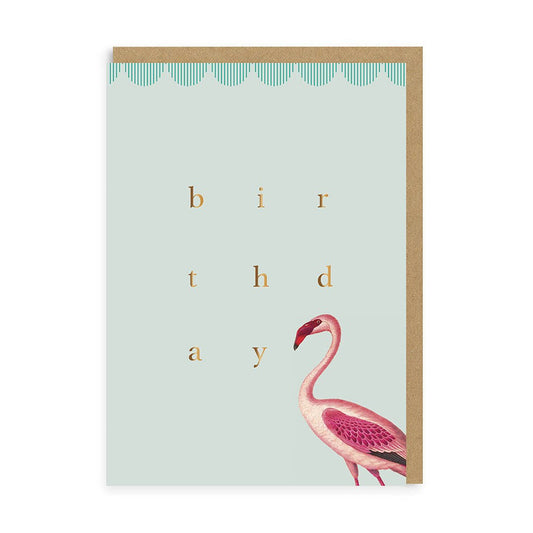 Birthday Flamingo Grußkarte