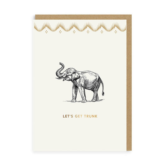 Mono Let’s Get Trunk Greeting Card