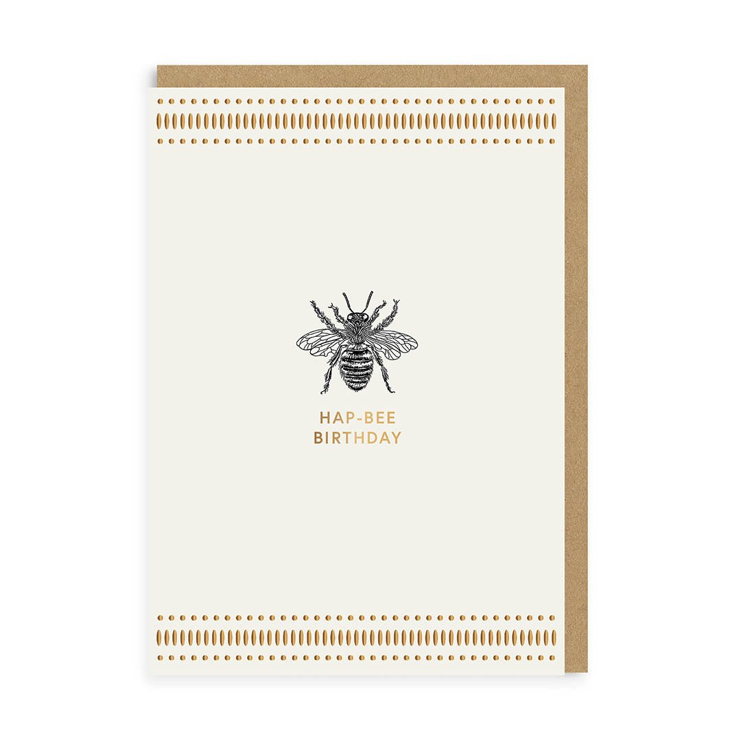 Mono Hap-Bee Birthday Grußkarte