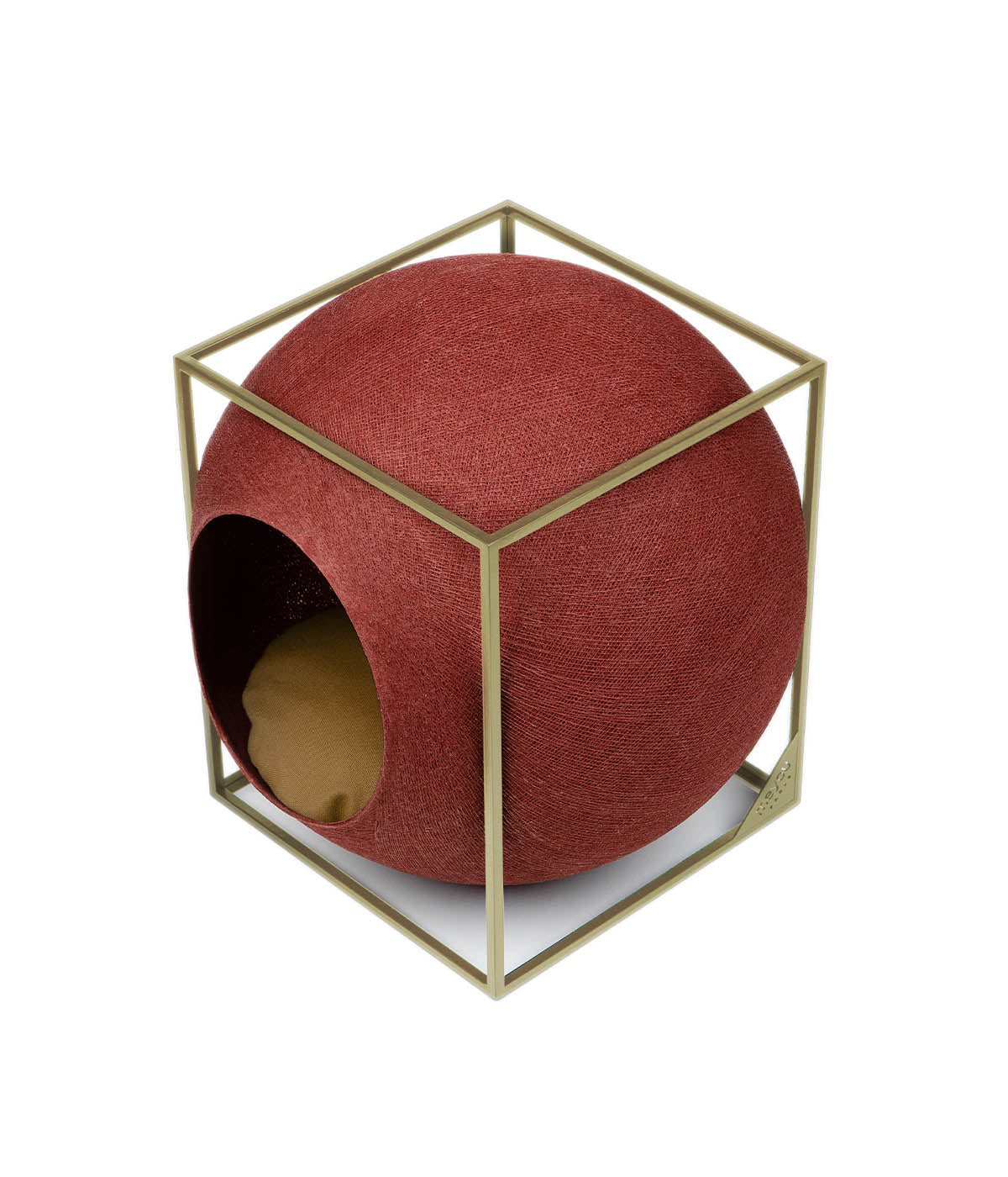 The Cube Cat Cave Clay/Gold