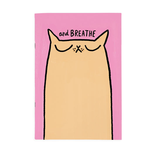 Breathe Cat A4ish Notebook 1600