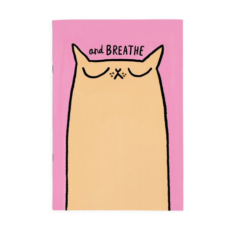 Breathe Cat A4ish Notizbuch