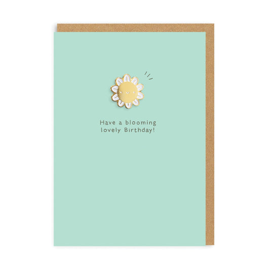 Blooming Birthday Pin & Grußkarte