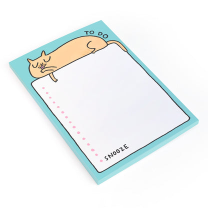 To Do Snooze Cat A5 Notepad